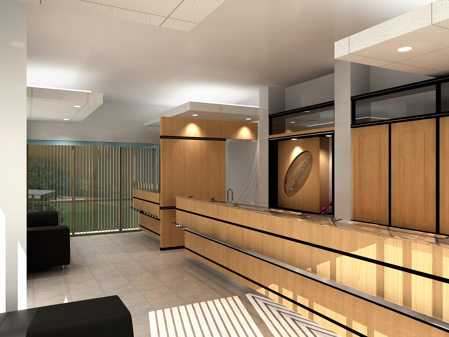 Front Desk Interior Decoration